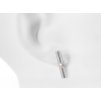 Minimalist Zenit dangle earrings with pearl