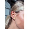 Gold-plated earrings Brik