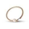 Gold-plated Split ring with pearl
