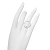 Minimalist Purity ring with a pearl in a circle