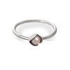 Women's silver ring with pearl Bowpearls small