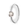 Women's silver ring with pearl Bowpearls smallest