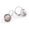 Women's gold earrings Bowpearls with pearl, American clasp