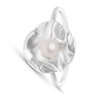 Silver Wrap Ring with Pearl