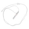 Women's minimalist necklace Aqua drops with pearl