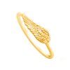 Gold-plated minimalist Wings ring