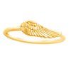 Gold-plated minimalist Wings ring