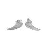 Silver minimalist Wings earrings
