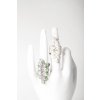 Women's silver ring with Leaf leaves
