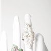 Women's silver ring with Leaf leaves