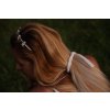 Wedding silver headband - handmade in the Czech Republic Baroque with pearls