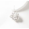 Women's earrings Pulsatilla hanging with a flower