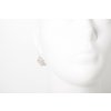 Women's earrings Pulsatilla hanging with a flower