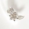 Women's earrings Sakura through the ear