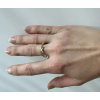 Women's gold-plated ring with a bird