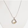 Women's silver minimalist necklace Golden with gold