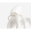 Women's silver minimalist bracelet Golden with gold