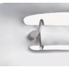 Luna women's silver minimalist ring with a silver patty