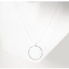 Dámský stříbrný náhrdelník Implicate kroužek