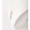Women's silver necklace with Leaf leaves longer