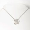 Women's silver necklace Sakura with a small flower