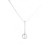 Women's silver necklace Simple longer