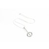 Women's silver necklace Simple longer