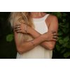 Women's silver Baroque bracelet with pearl