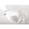 Women's silver bracelet Oak with a leaf