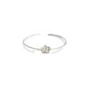 Women's silver bracelet Pulsatilla with a flower