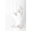 Women's silver Baroque ring with pearl