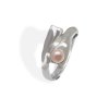 Delf women's silver ring with pearl