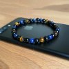 Pánský náramek Lapis lazuli, Tygří oko a Onyx 6 mm