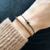 Set dámských náramků Hematit měděný a Onyx mat (4)