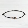 Dámský náramek Hematit stříbro cerna rose gold