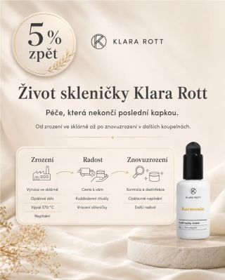 Vraťte nám prázdný obal a získejte 5% slevu na další nákup. 🌿 Protože myslíme na životní prostředí a každá sklenička Klara...