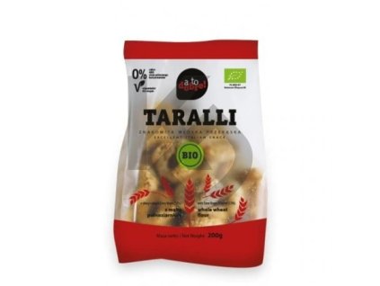 taralli z maka pelnoziarnista wloska przekaska bez dodatku cukru bio 200g bioone