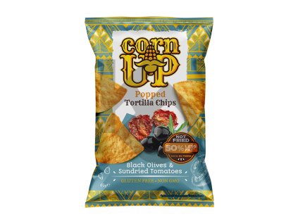 cornup tortilla chips black olives and sundried tomatoes 60g s