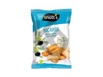 Snatts Bocaditos chlebíčky - olivy, rozmarýn 110g