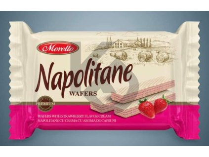 Morello Napolitane Wafers Jahoda 75g