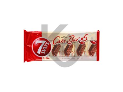 59760 7 days cocoa cake bar 5x30g