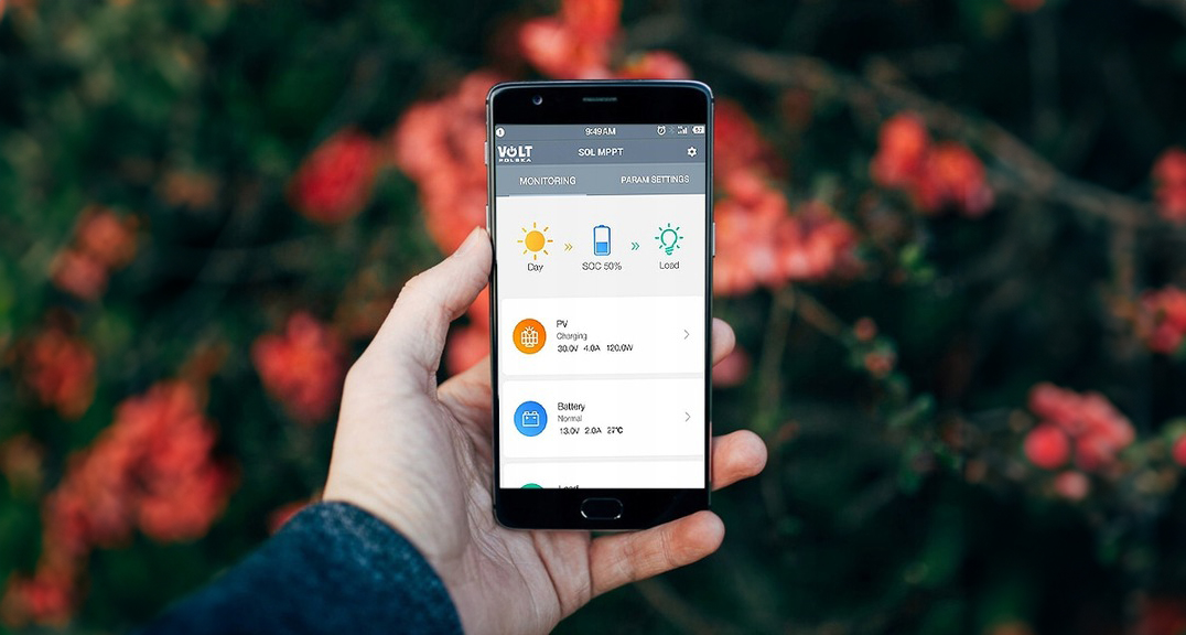 REGULATOR-SOLARNY-LADOWANIA-MPPT-30A-BLUETOOTH-Kod-producenta-3IPSMPPT30