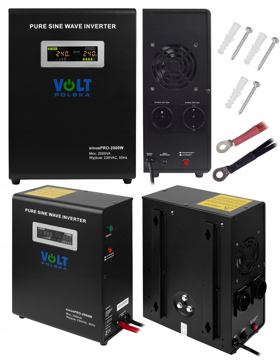 ZASILACZ-UPS-SINUS-PRO-2000W-24V-2000W-STALA-FAZA-SINUS-2X-AGM-12V-100AH-Producent-Volt-Polska