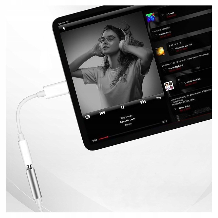 Adapter-USB-C-MINI-JACK-AUX-Przejsciowka-Sluchawek-dla-Samsung-I-iPhone-15-Stan-opakowania-oryginalne