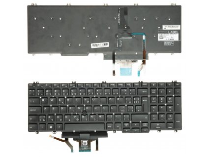 SK CZ Klávesnica Dell Latitude E5550 E5570 5580 5590