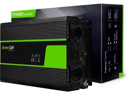 przetwornica green cell 24v na 230v czysta sinusoida 2000w