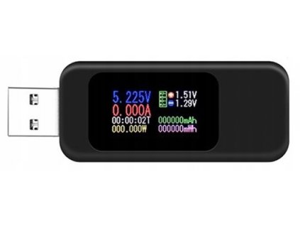 Meradlo Tester USB Voltmeter Ampérmeter 4-30V 5A