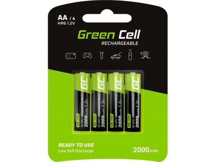 green cell 4x aa hr6 batteries 2000mah