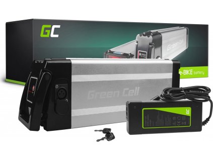 green cell e bike battery 48v 11ah li ion silverfish with charger for electric bicycle
