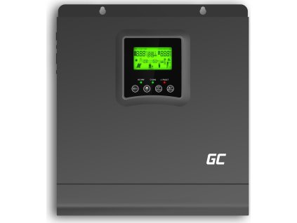 inwerter solarny falownik off grid z ladowarka solarna mppt green cell 24vdc 230vac 2000va2000w czysta sinusoida